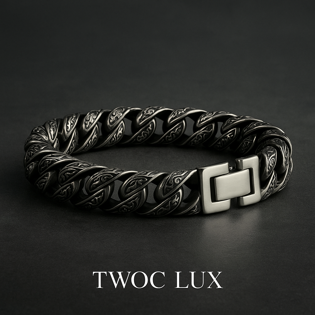 CUBAN ENGRAVED BRACELET