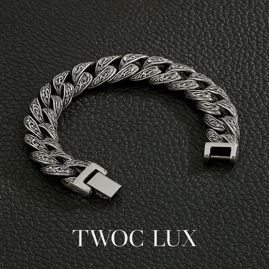 CUBAN ENGRAVED BRACELET